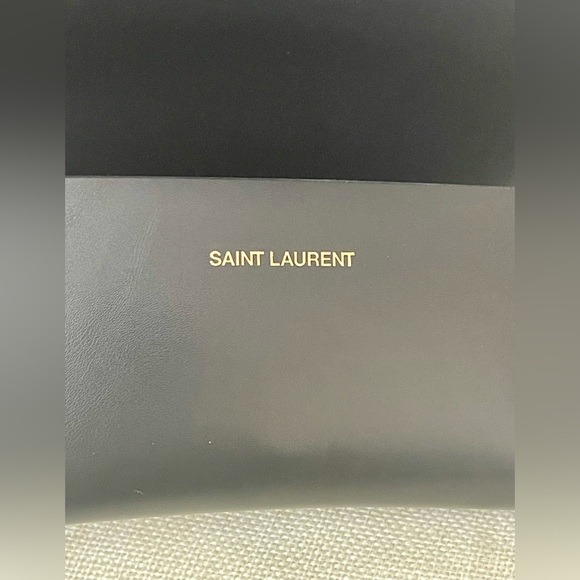 SAINT LAURENT YSL CAT EYE SUNGLASSES W/CASE SL552 001 BLACK LIKE-NEW/NOT WORN - Picture 12 of 12